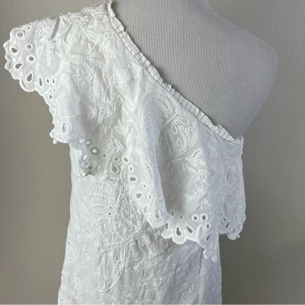 FARM Rio White One-Shoulder Mini Dress - Picture 9 of 10